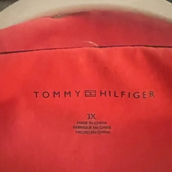 Tommy Hilfiger Colorful Orange (Plus Size 3XL) T-Shirt with iconic TH logo - Picture 4 of 7